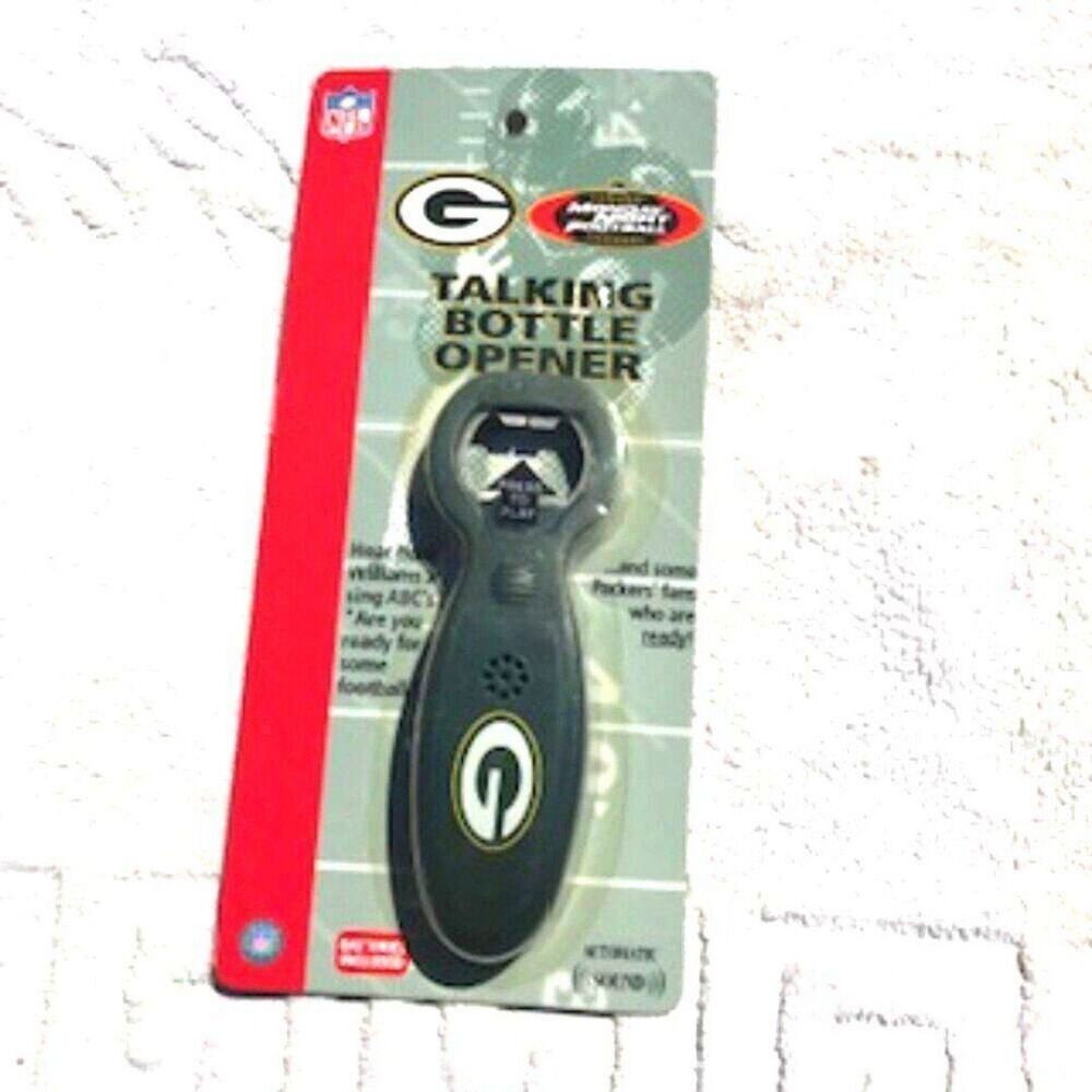Talking Bottle Opener . ABC Monday Night Football . Green Bay Packers New in Pac